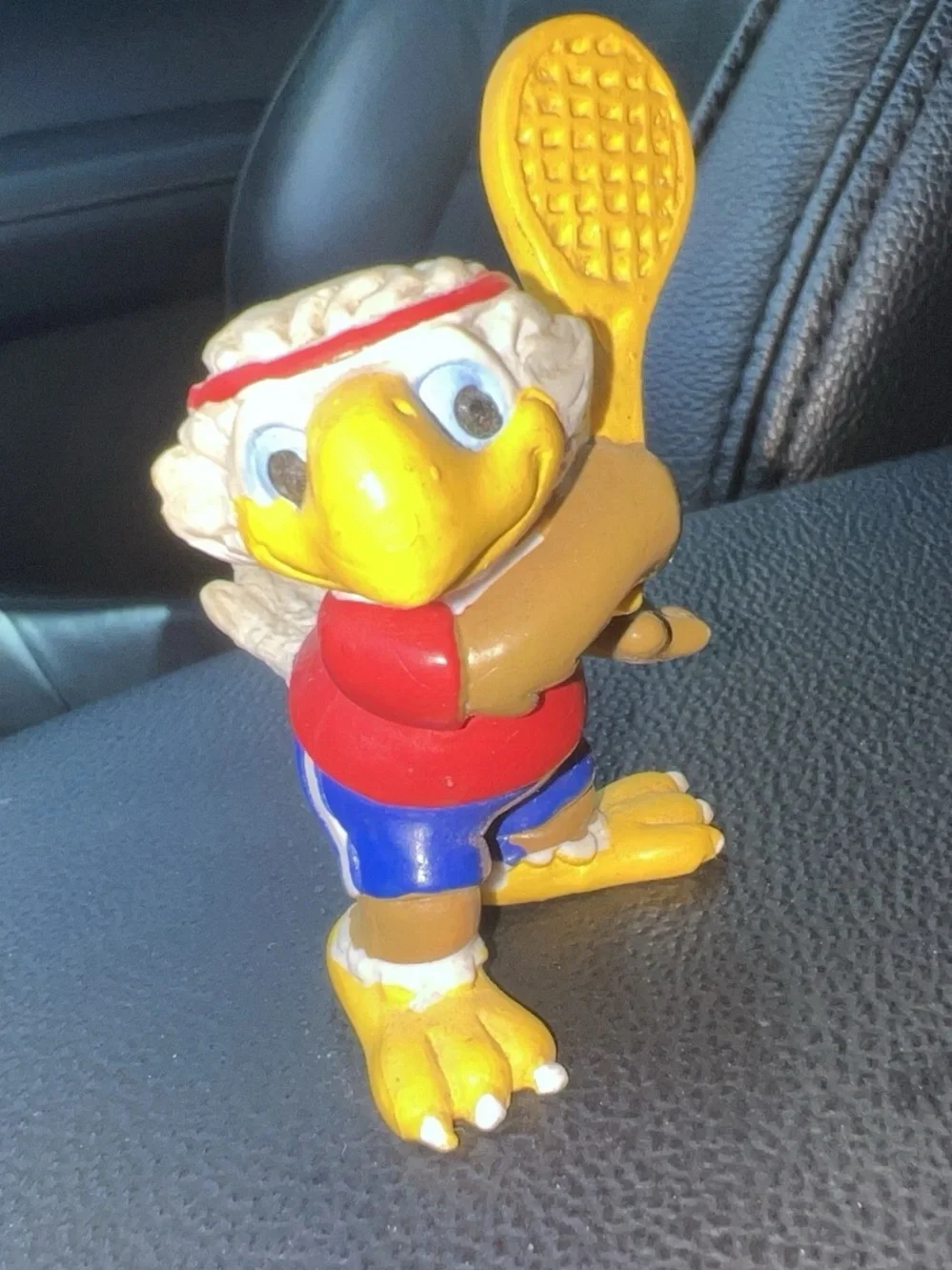 Vintage 1984 LA Olympics Sam the Eagle Tennis PVC Figurine Collector Piece 🔴⚪️🔵